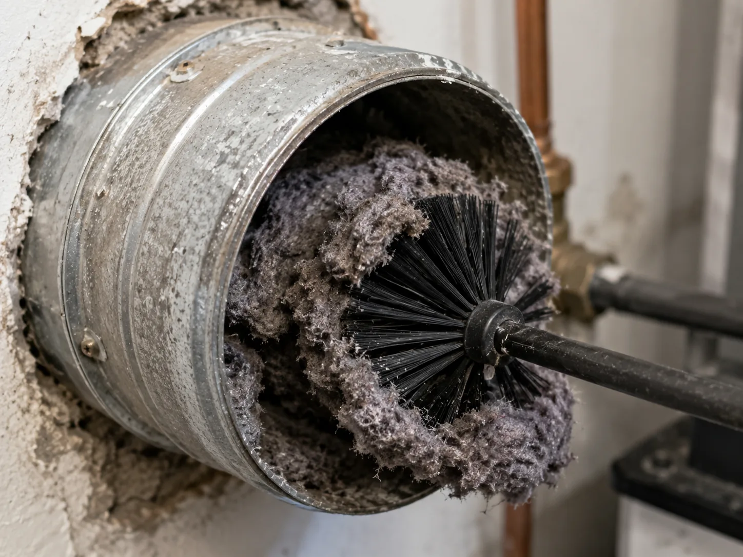 Dryer Vent Lint Removal